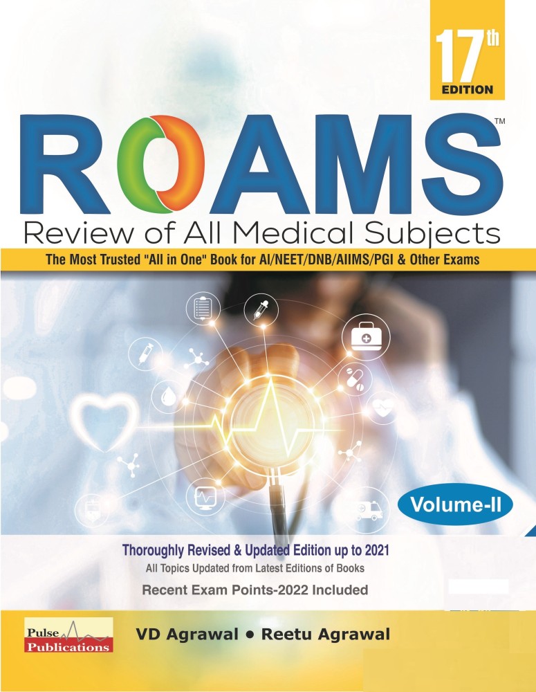 ROAMS Review of All Medical Subjects 17th Edition 2021 (2 Volume Set) by VD  Agrawal, Reetu Agrawal