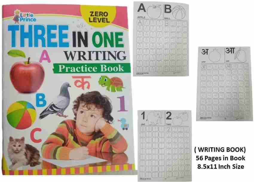 3-7 Years Kids Three In One Writing Practice Book at Rs 40/piece in  Hyderabad