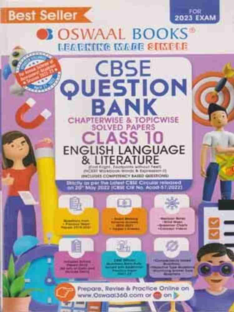 Oswaal Cbse Question Bank Class 10 English Language Literature for 2023 Exam Buy Oswaal Cbse Question Bank Class 10 English Language Literature for 2023 Exam by EXPERT TEAM at Low