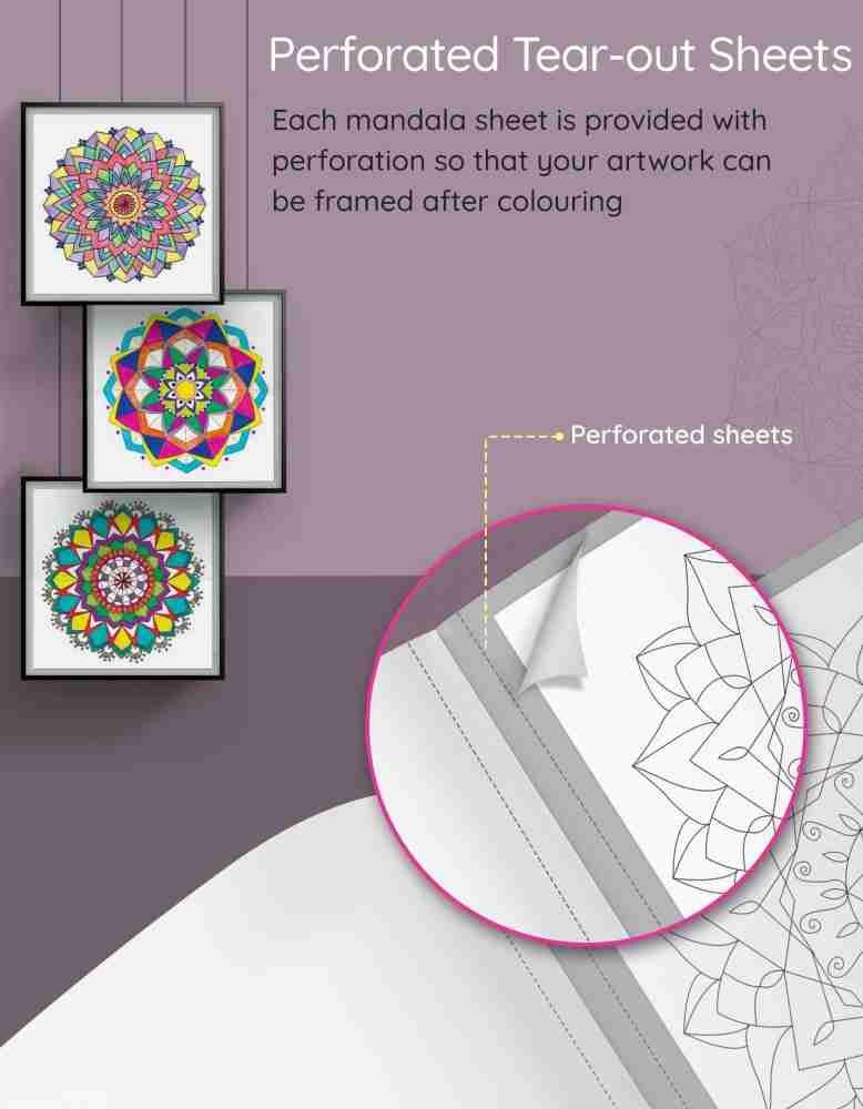 Mandala Art: Colouring Books for Adults with Tear Out Sheets [Book]