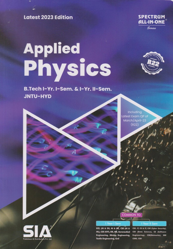 Applied Physics B.Tech I Year I Sem I Year II Sem R22 JNTU