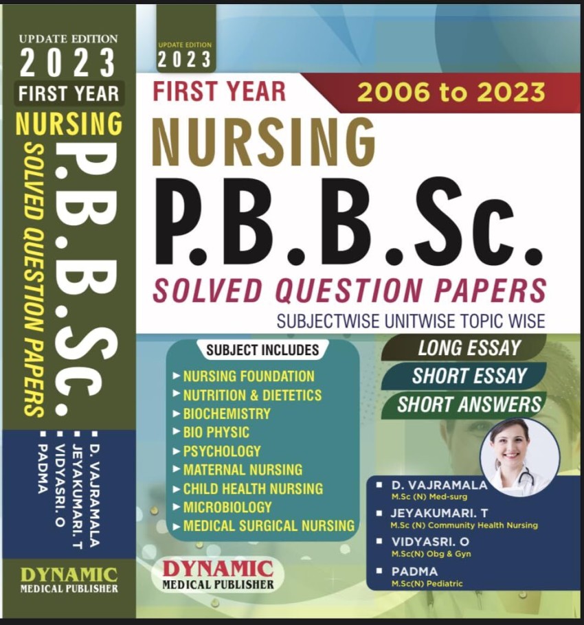 B.SC. NURSING 1st YEAR SOLVED PAPER BY AMIT PUBLICATION - saraswatibook