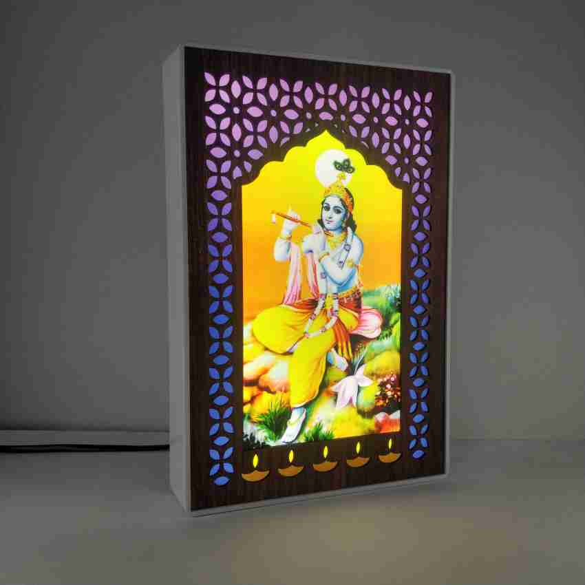 Regalo Casila Lord Krishna Photo Frame With Led Light Home D cor