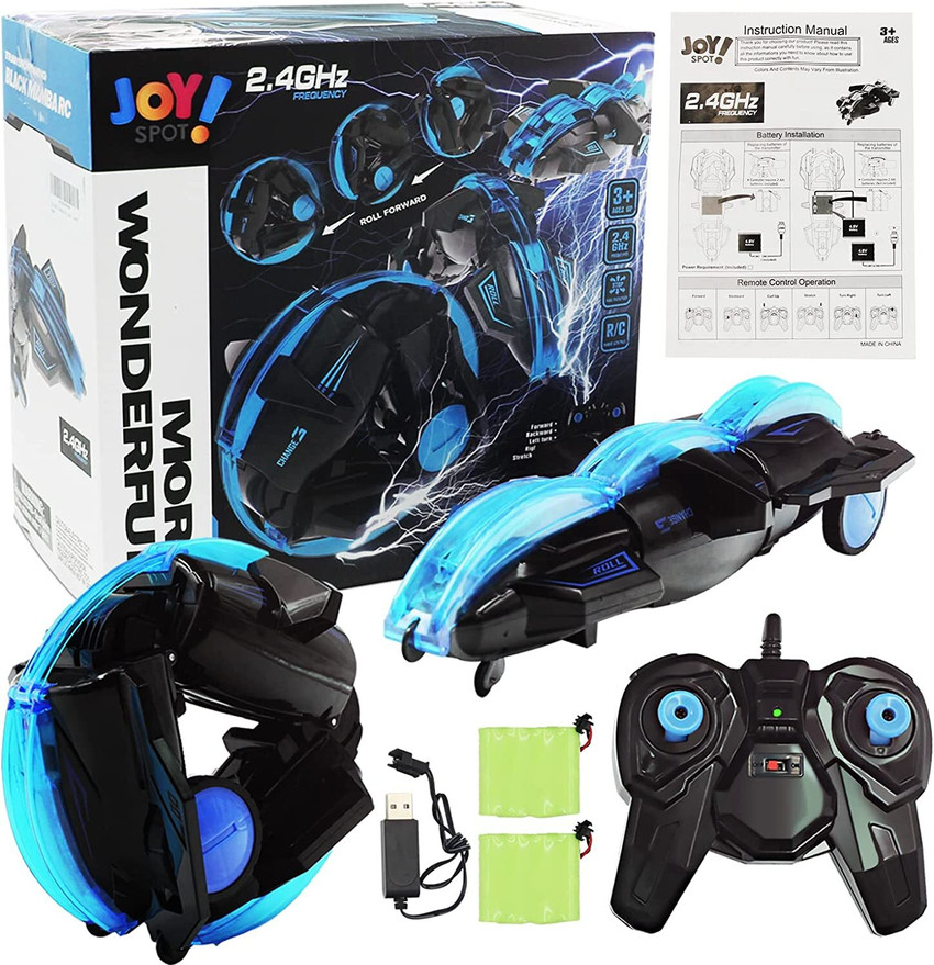 HEZKOL Black Mamba RC Car for Kids Remote Control Snake Car 360 roll Toys for Kids Black Mamba RC Car for Kids Remote Control Snake Car 360 roll Toys for Kids