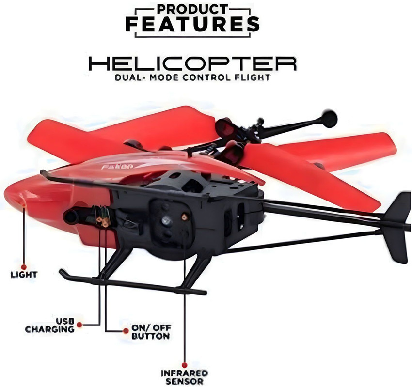Remote control helicopter charging shop
