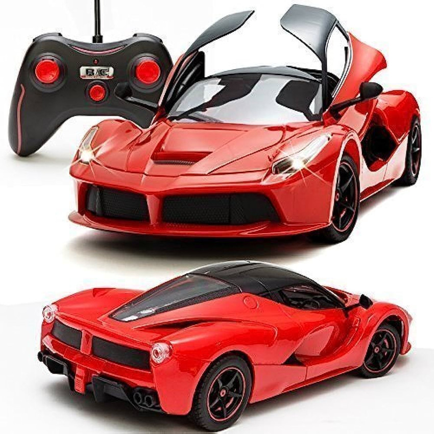 Webby remote controlled super car with opening doors red top