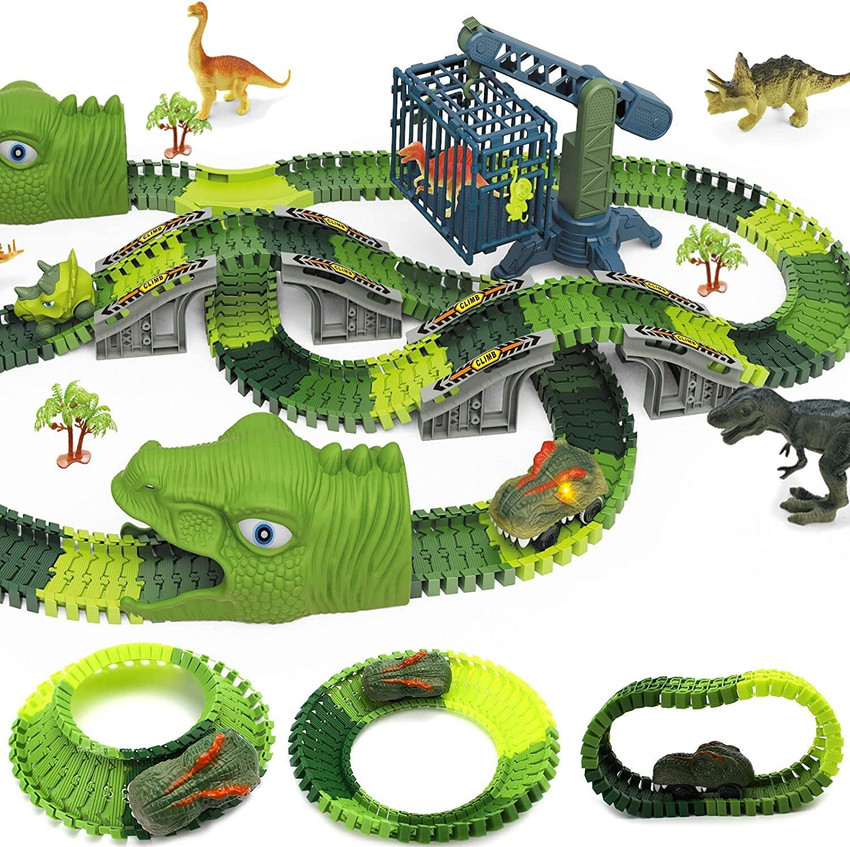 Dinosaur flexible track hot sale