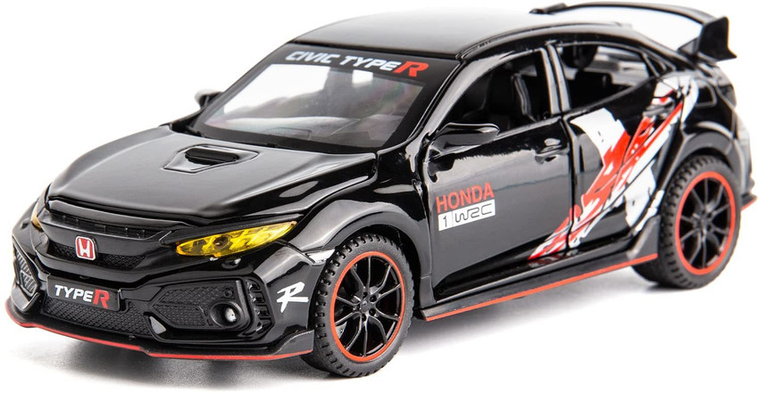 Akvanar 1 32 Honda Civic Type R Metal car Toy Open Door with