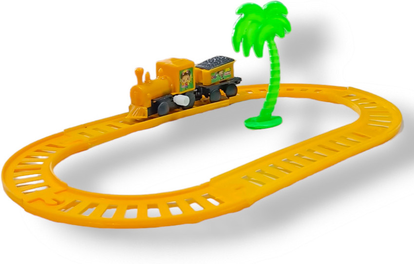 Yellow shop toy train