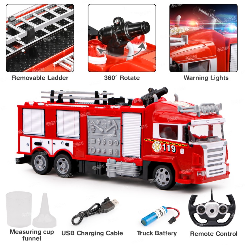 realistic rc fire truck