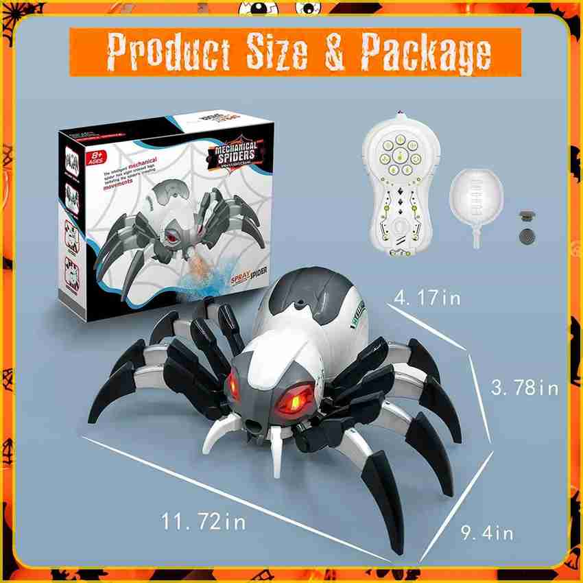 HALO NATION Remote Control Spider Realistic Robot Spider with Spray Light Sound RC Robot Toy Remote Control Spider Realistic Robot Spider with Spray Light Sound RC Robot Toy Buy Spider Robot toys in I...