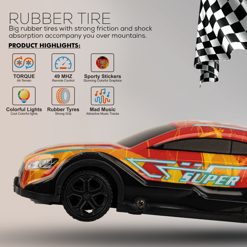 baybee Dazzling 1 24 Scale RC Rechargeable Remote Control Car for