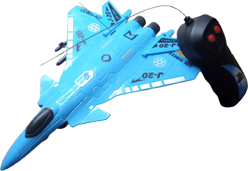 Cambly RC Running/Moving Fighter Jet Airplane Toy with Light for