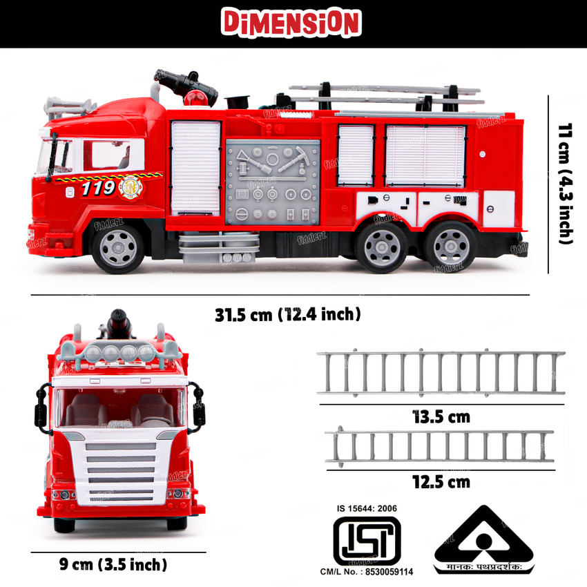 Realistic rc 2025 fire truck