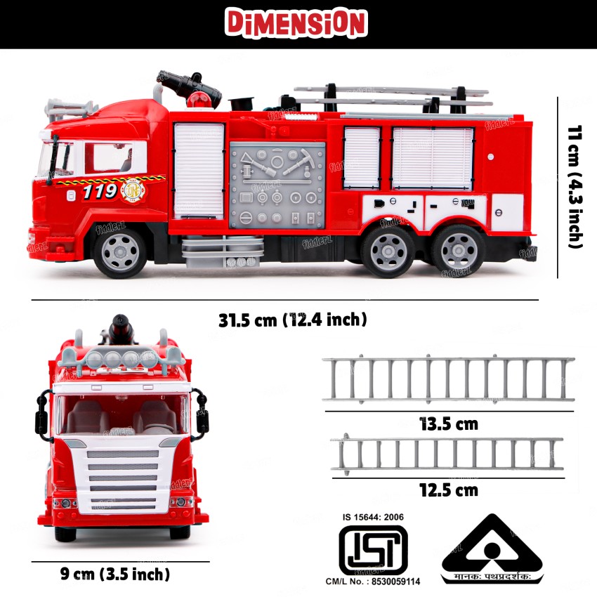 realistic rc fire truck