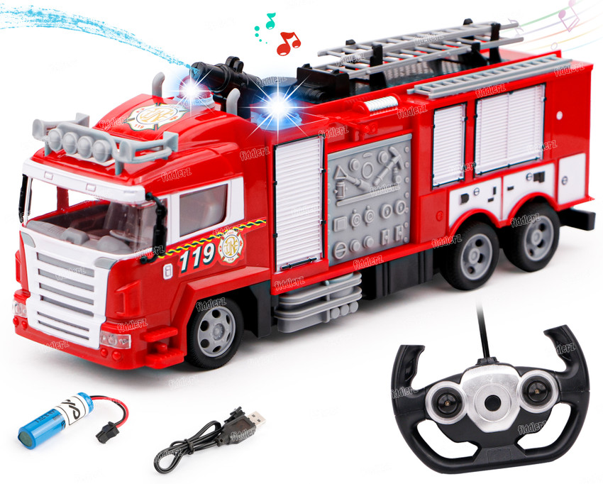 Remote control fire engine truck hot sale