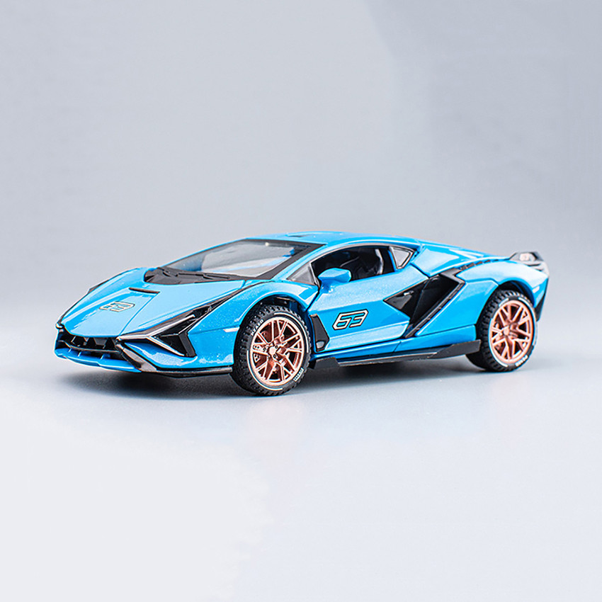 Blue toy lamborghini hot sale