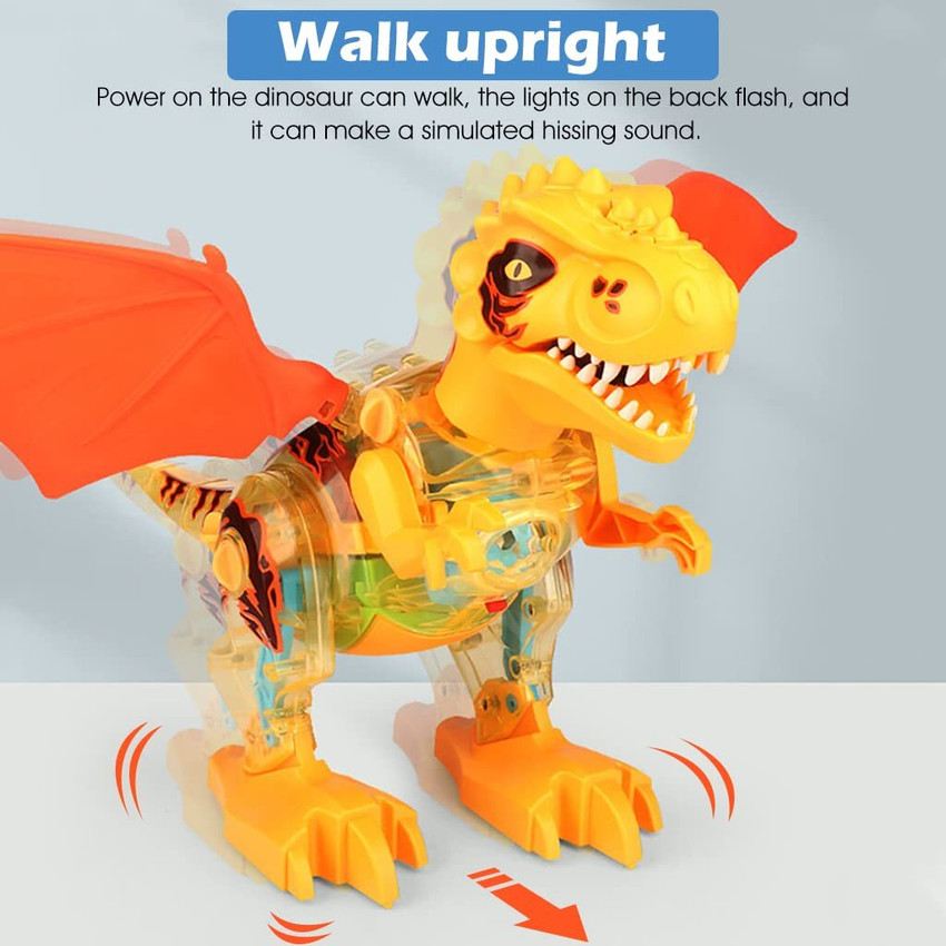 Mechanical outlet toy dinosaur