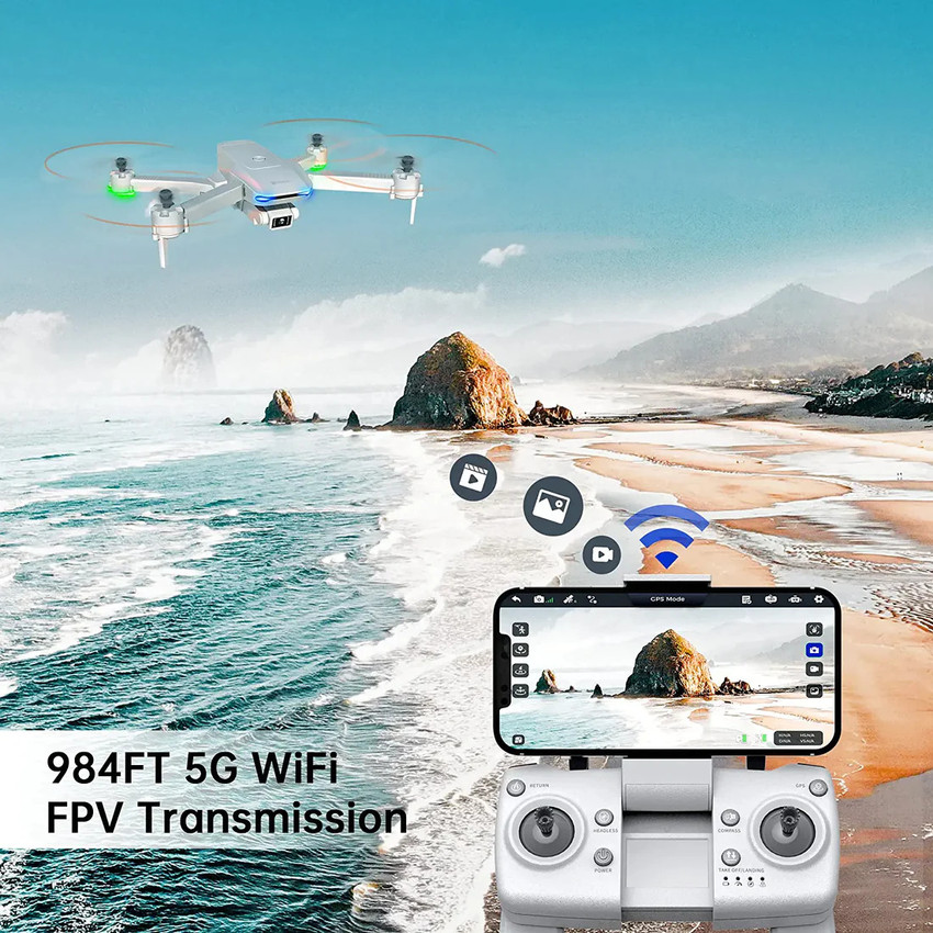 Drone con gps store y camara