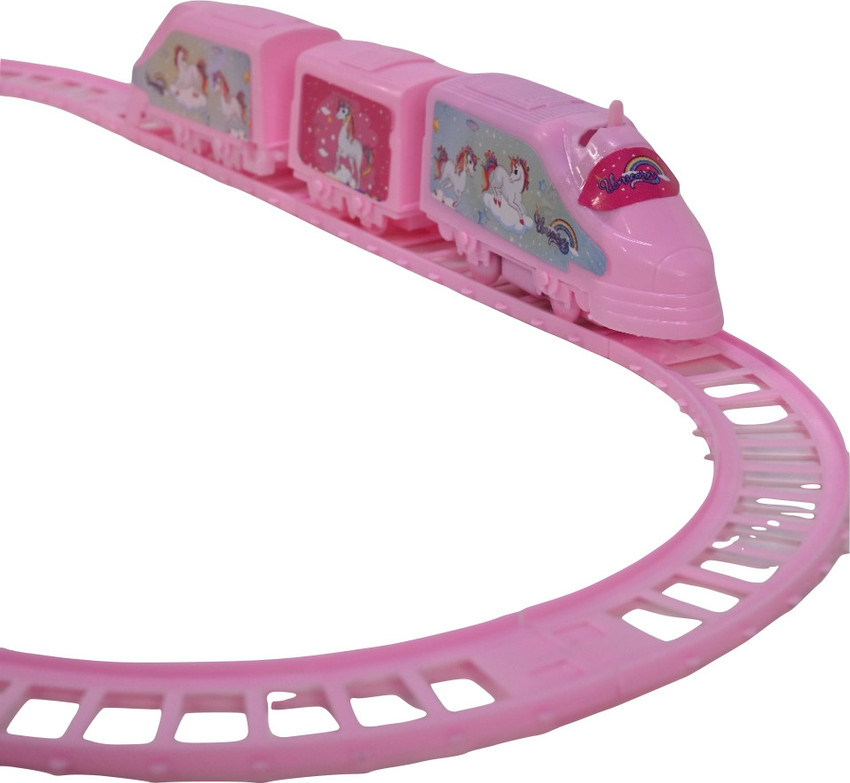 Battery operated toy train with discount track