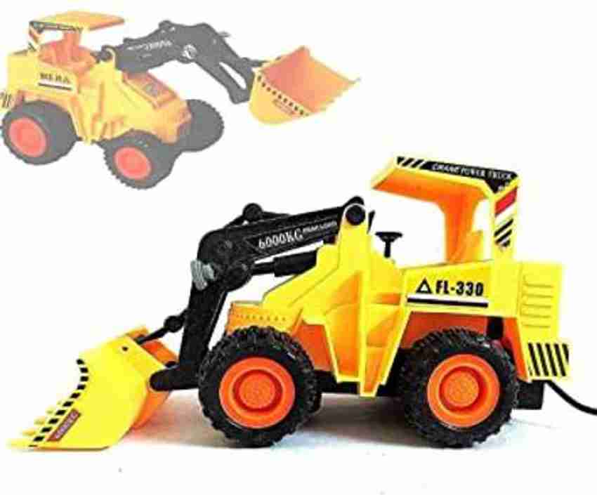 HENDRICKS Remote Control Operated Plastic Small Crane Dumper Truck