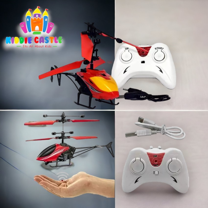 Hand store controlled helicopter