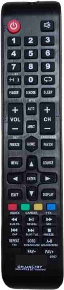 Nij CH UNI 187 Led Lcd TV All Brands Remote Control Universal