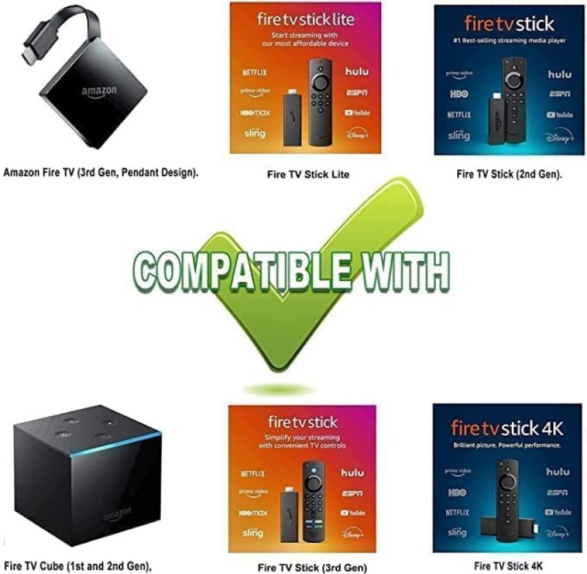 Crystonics Alexa Fire TV Stick 4K Max with Voice 3rd Gen - radio (RF)   Fire TV Stick Remote Controller - Crystonics 
