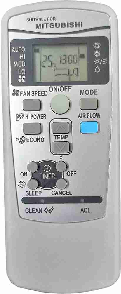 Mitsubishi ac sales remote