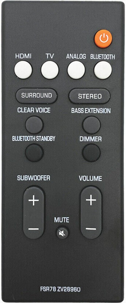 Sainthara world New FSR78 ZV28960 For Yamaha Sound Bar Remote Control  YAS-106 ATS-1060 YAS-107 YAMAHA Remote Controller