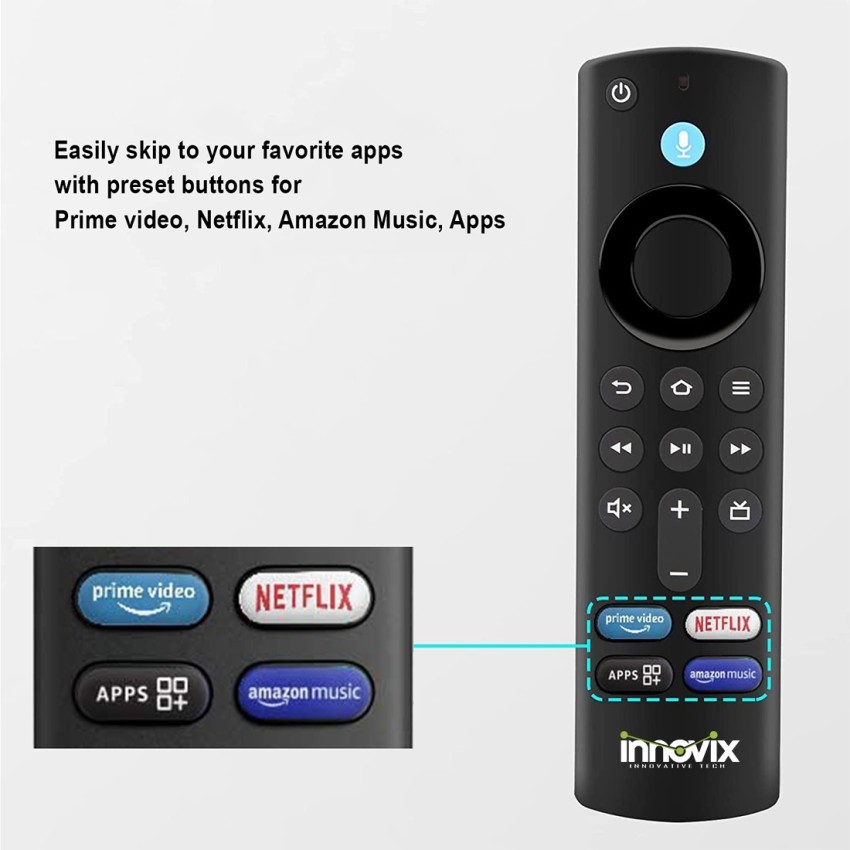 INNOVIX  Firestick remote fire tv stick, fire tv stick lite, Fire tv  stick 4k  Remote Controller - INNOVIX 
