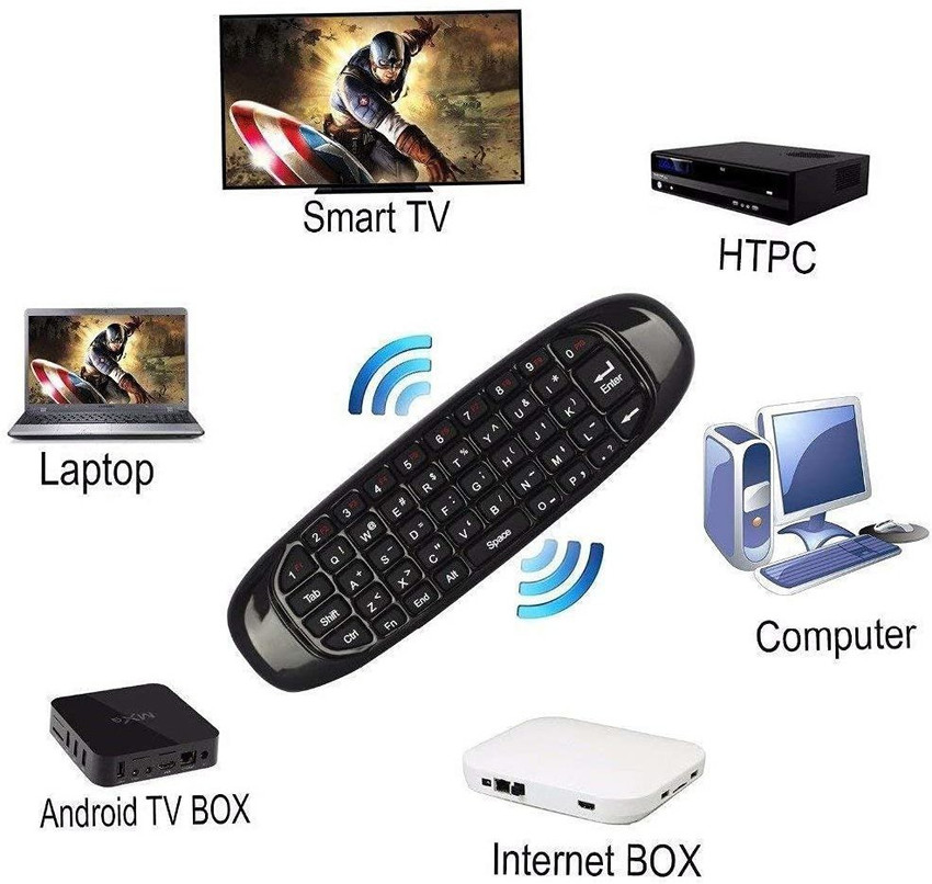 Mini Air Mouse C120 Fly Air Mouse Wireless Keyboard Airmouse For Android TV  Box/PC/TV