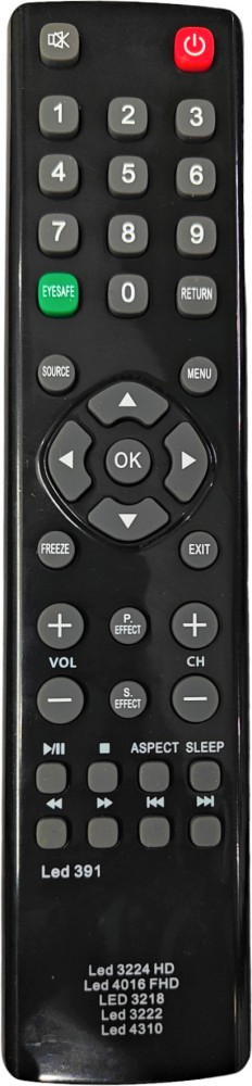 Ehop Universal remote control for LED LCD TV ,for LED 3224 ,3222,3218 HD  Televisions Intex Remote Controller - Ehop 