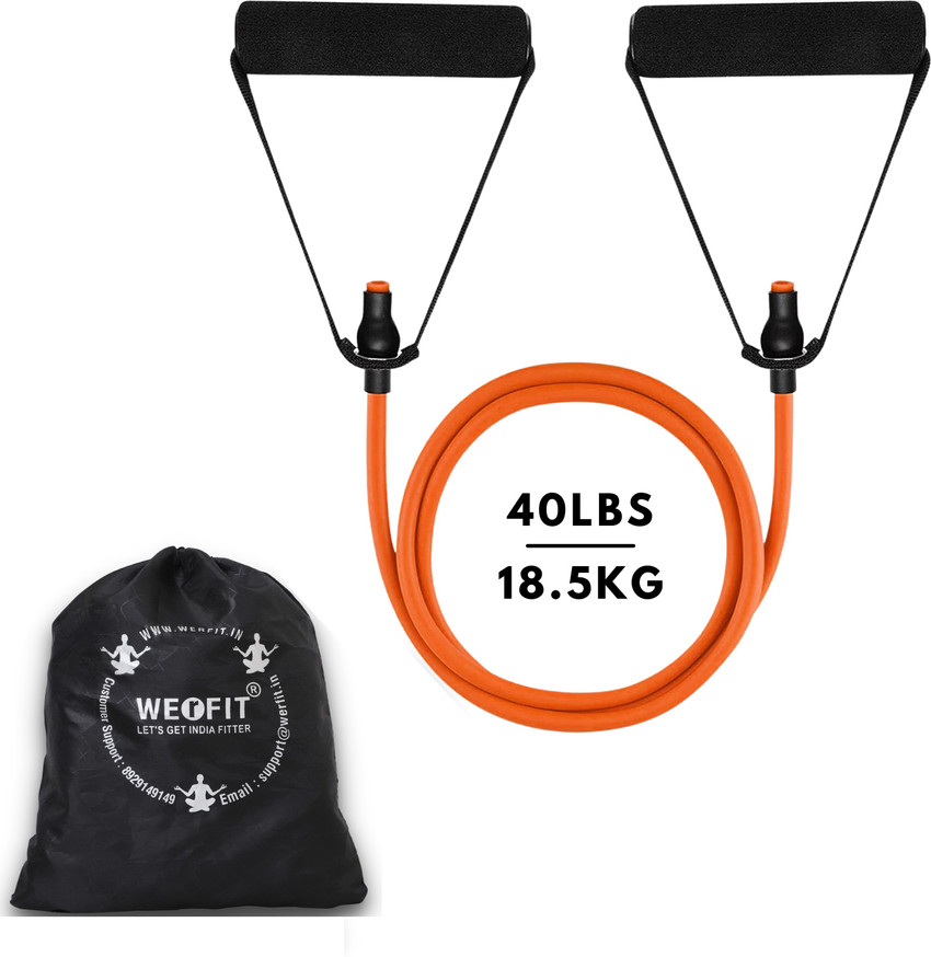 WErFIT Resistance Band Tube For Complete Workouts 40 LBS With Carry Bag Resistance Tube Buy WErFIT Resistance Band Tube For Complete Workouts 40 LBS With Carry Bag Resistance Tube Online at
