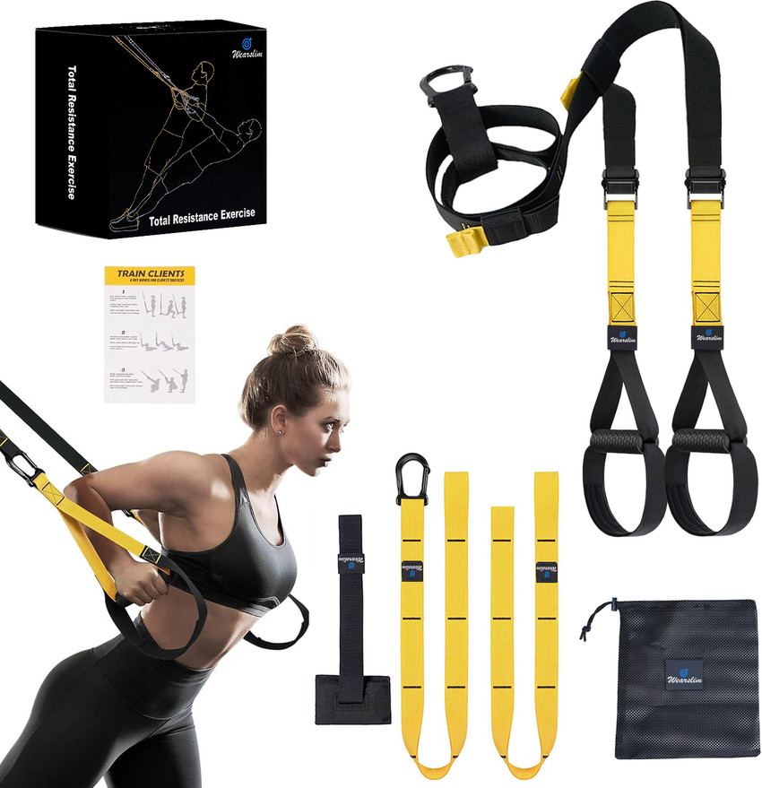 Wearslim Suspension Trainer System Lightweight Portable Full Body Workout Resistance Tube Buy Wearslim Suspension Trainer System Lightweight Portable Full Body Workout Resistance Tube Online at Best P...
