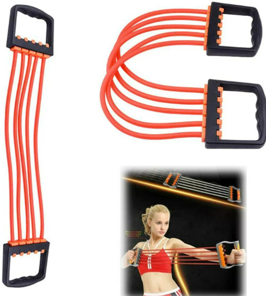 BOLDHIGH Adjustable Chest Expander for Fitness Workout with 5 Soft Latex Rope for Unisex Resistance Tube Buy BOLDHIGH Adjustable Chest Expander for Fitness Workout with 5 Soft Latex Rope for Unisex