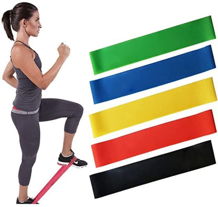RIAMS Men's And Women's Rubber Exercise Resistance Belt (Set of 5)  Resistance Tube - Buy RIAMS Men's And Women's Rubber Exercise Resistance  Belt (Set of 5) Resistance Tube Online at Best Prices