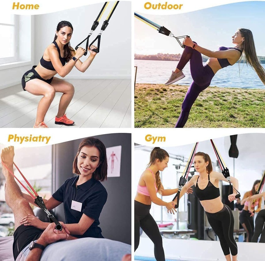 PAVITYAKSH 11 Piece Gym Power Resistance Band Set Resistance Tube - Buy  PAVITYAKSH 11 Piece Gym Power Resistance Band Set Resistance Tube Online at  Best Prices in India - Sports & Fitness