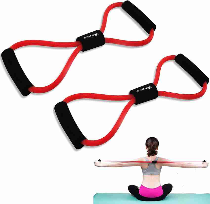 Strauss Yoga Chest Expander Pack of 2 Ideal for Yoga Gym Home Workout Shape Toning Resistance Tube Buy Strauss Yoga Chest Expander Pack of 2 Ideal for Yoga Gym Home Workout