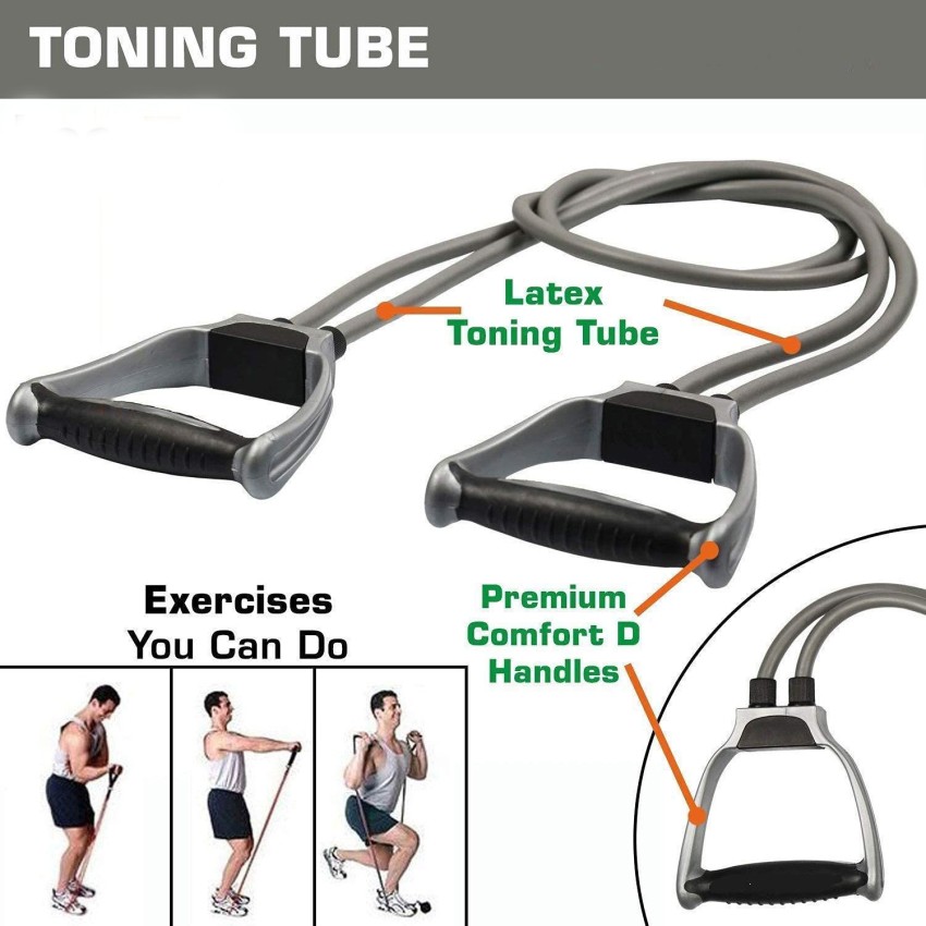 Maxtree Double Toning Resistance Tube Heavy Quality Exercise Band