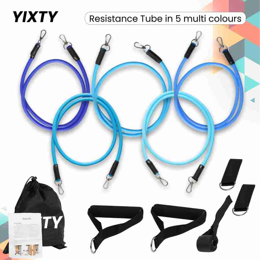 YIXTY Resistance Bands Set for Exercise, Stretching, and Workout Toning  Tube Resistance Tube - Buy YIXTY Resistance Bands Set for Exercise,  Stretching, and Workout Toning Tube Resistance Tube Online at Best Prices
