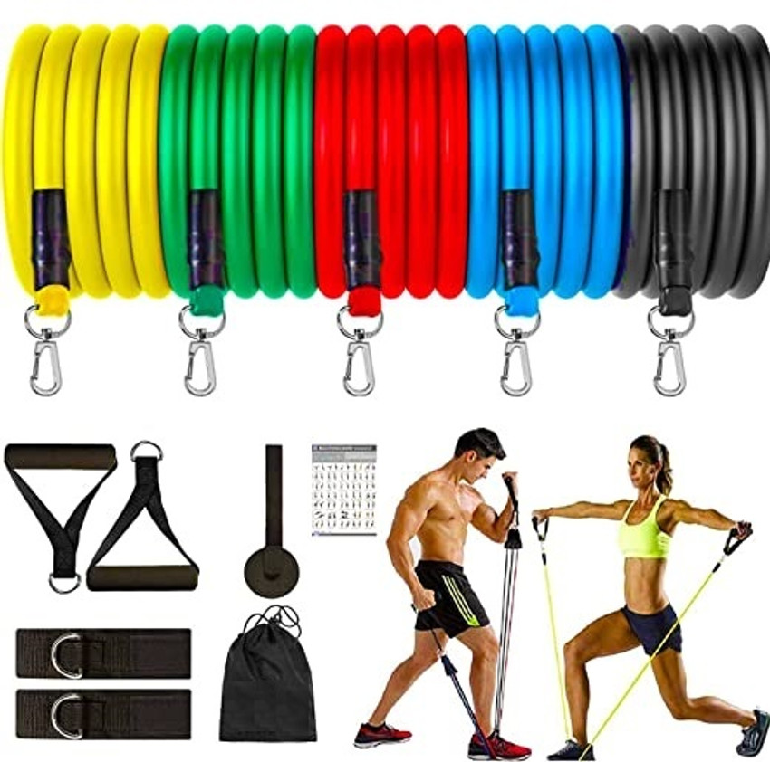 PICKFIT Resistance Band 11 Pcs Set for Exercise Workout with