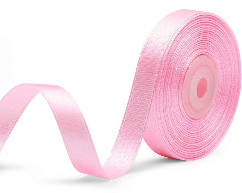 1roll Plain Gift Wrapping Ribbon, Dusty Pink Ribbon For Party