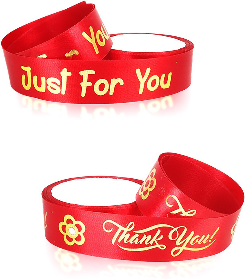 Thank you on sale printed ribbon