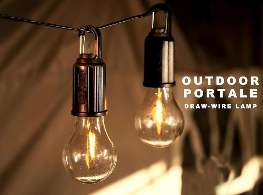 SKYVOKES Camping Light Portable Outdoor Tent Light Bulbs Clip Hook