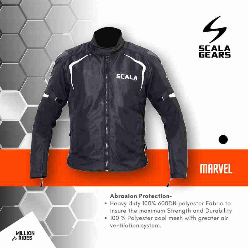 SCALA GEARS Marvel V2 Impact Protection Motorcycle Bike Riding Protective Jacket Price in India Buy SCALA GEARS Marvel V2 Impact Protection Motorcycle Bike Riding Protective Jacket online at Flipkart....