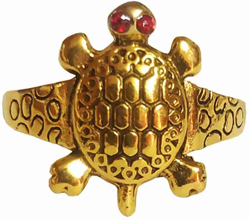 Gold tortoise finger ring sale
