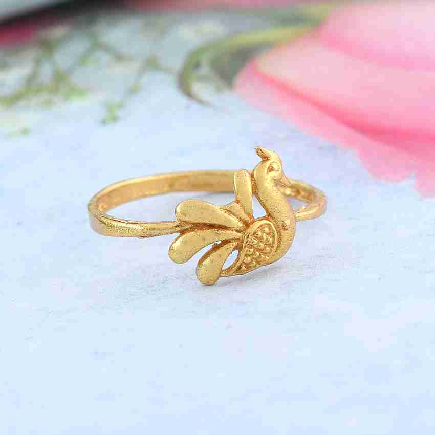 Peacock finger ring gold store