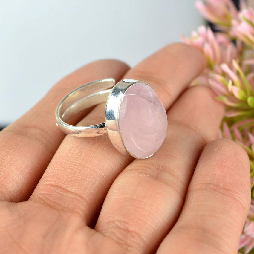 Rose quartz ring price new arrivals