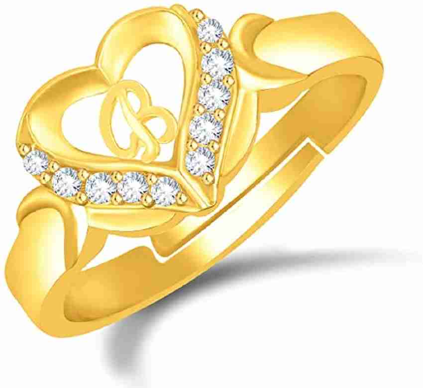 B letter hotsell gold ring